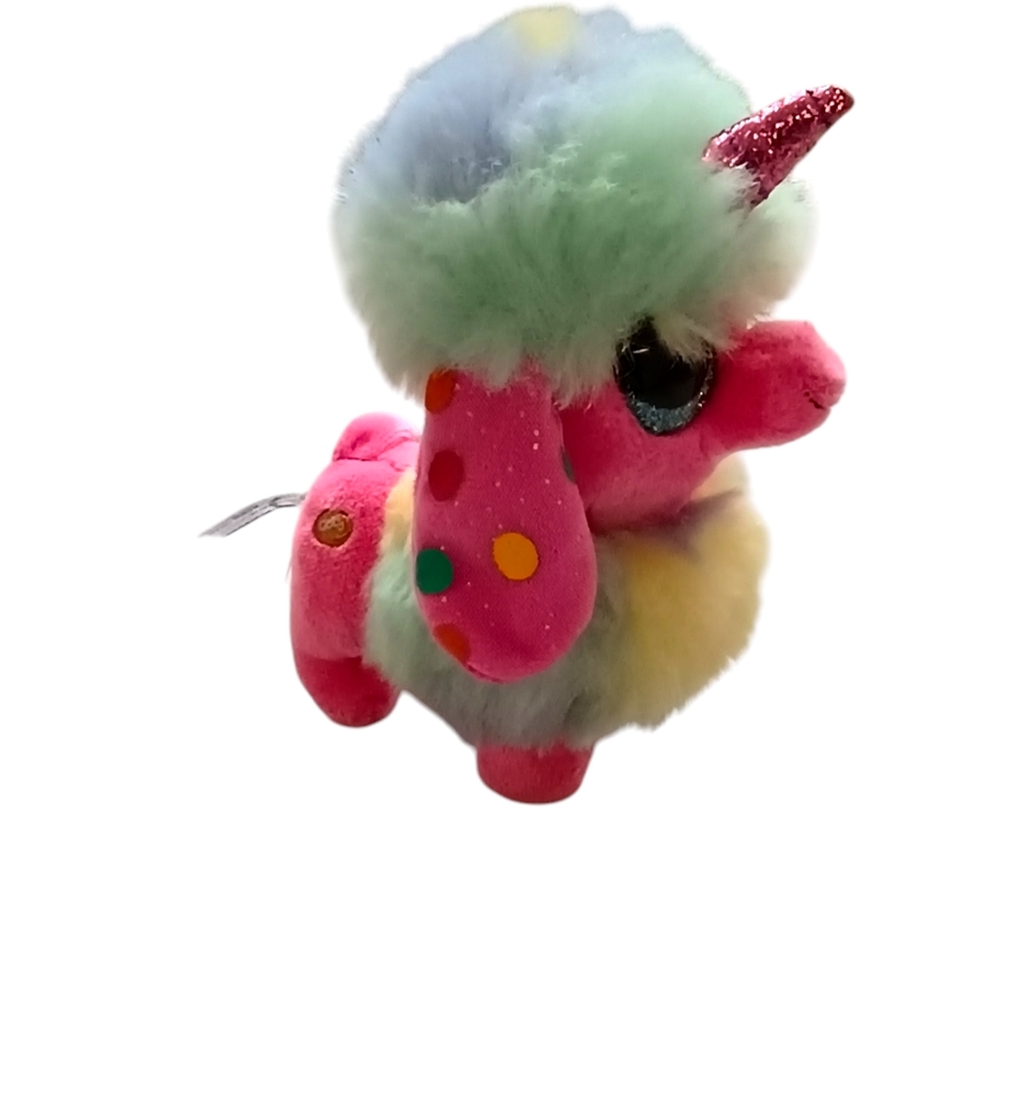 Coco Surprise Noodle The Poodle Plush Puppy Dog Pink Rainbow No Cone 6"